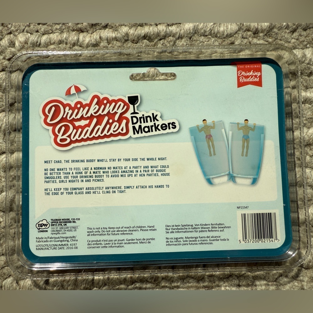 NWT The Original Drinking Buddies Drink Markers - Picture 3 of 4
